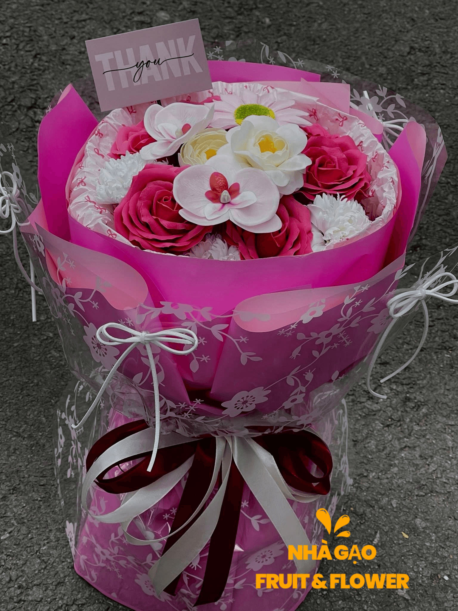 Hoa Sáp Mix Hoa Lụa Tốt Nghiệp