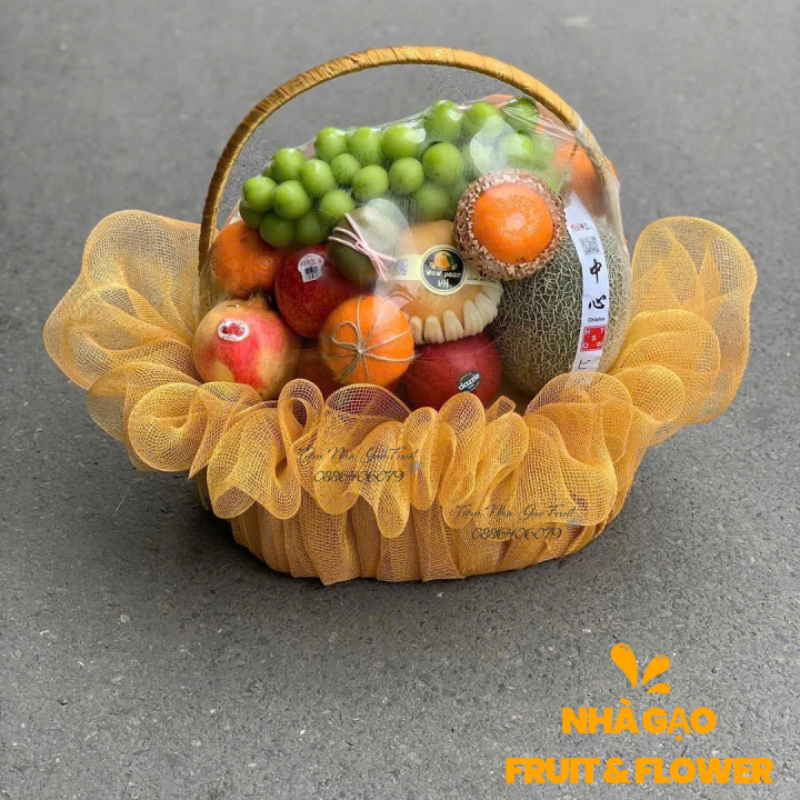 1.giỏ Trái Cây Sang Trọng Khai Trương Quy Nhơn