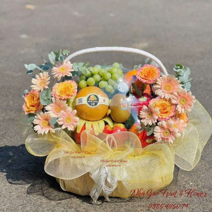 4.giỏ Trái Cây đẹp Sinh Nhật Quy Nhơn