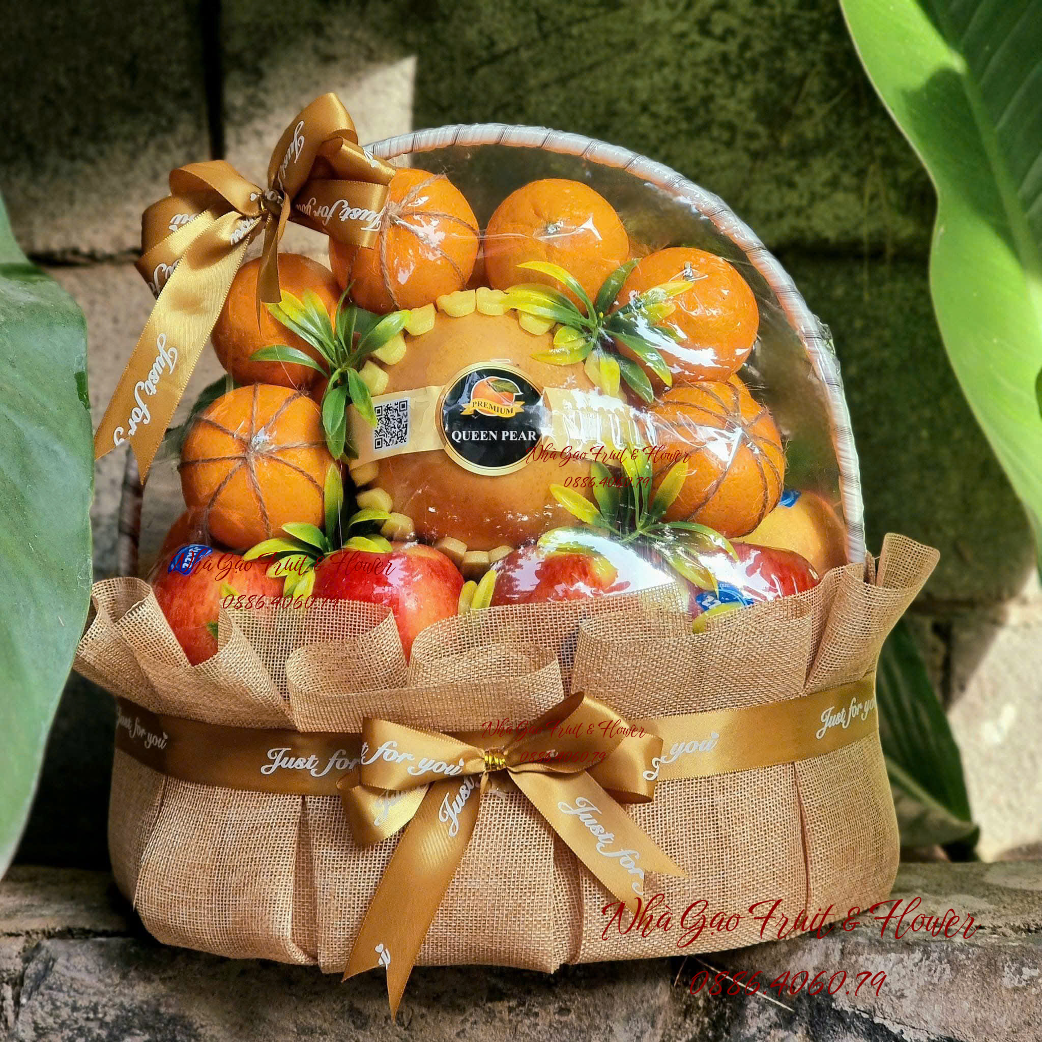 4.giỏ Trái Cây Sang Trọng Sinh Nhật Quy Nhơn