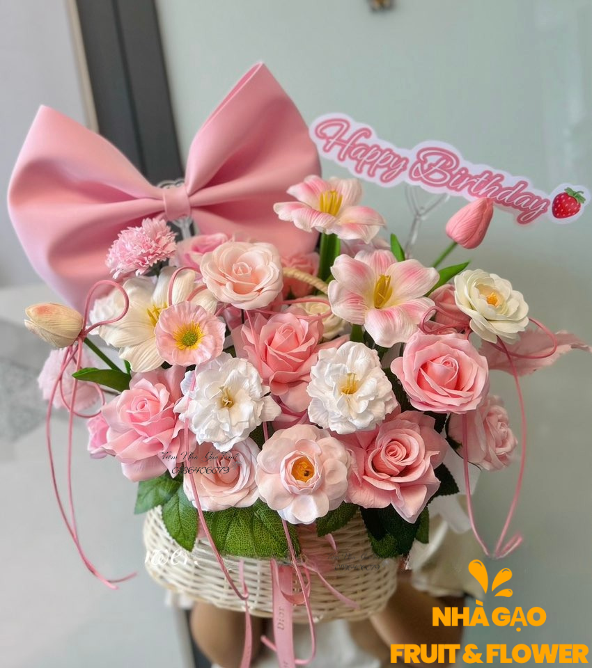 GiỎ Hoa SÁp TẶng Sinh NhẬt Quy NhƠn - MÓn QuÀ ĐẶc BiỆt TỪ NhÀ GẠo Flower Quy NhƠn