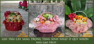 GiỎ TrÁi CÂy Sang TrỌng TẶng Sinh NhẬt Ở Quy NhƠn