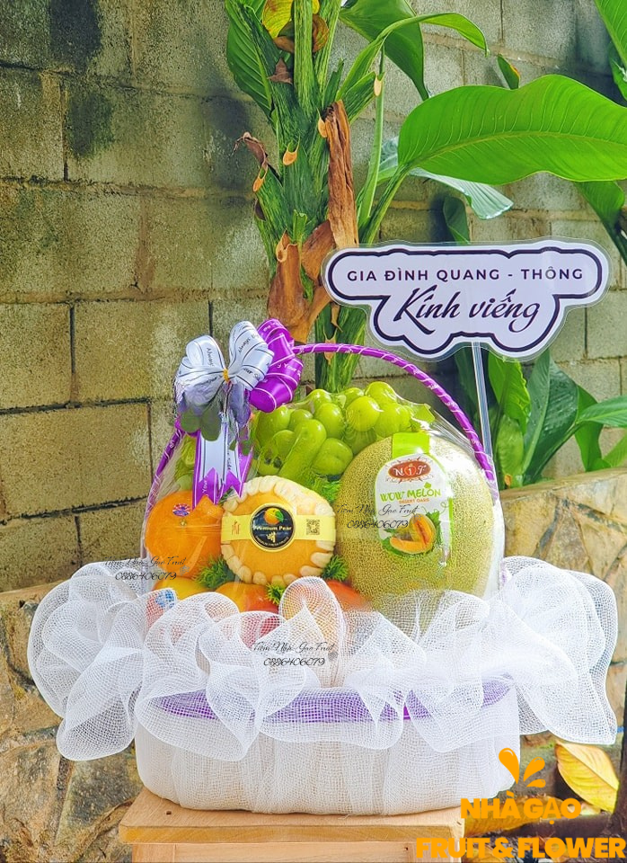 Giỏ Trái Cây Phúng điếu đẹp Quy Nhơn