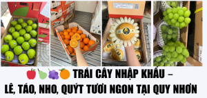 🍎🍐🍇🍊 TrÁi CÂy NhẬp KhẨu – LÊ, TÁo, Nho, QuÝt TƯƠi Ngon TẠi Quy NhƠn