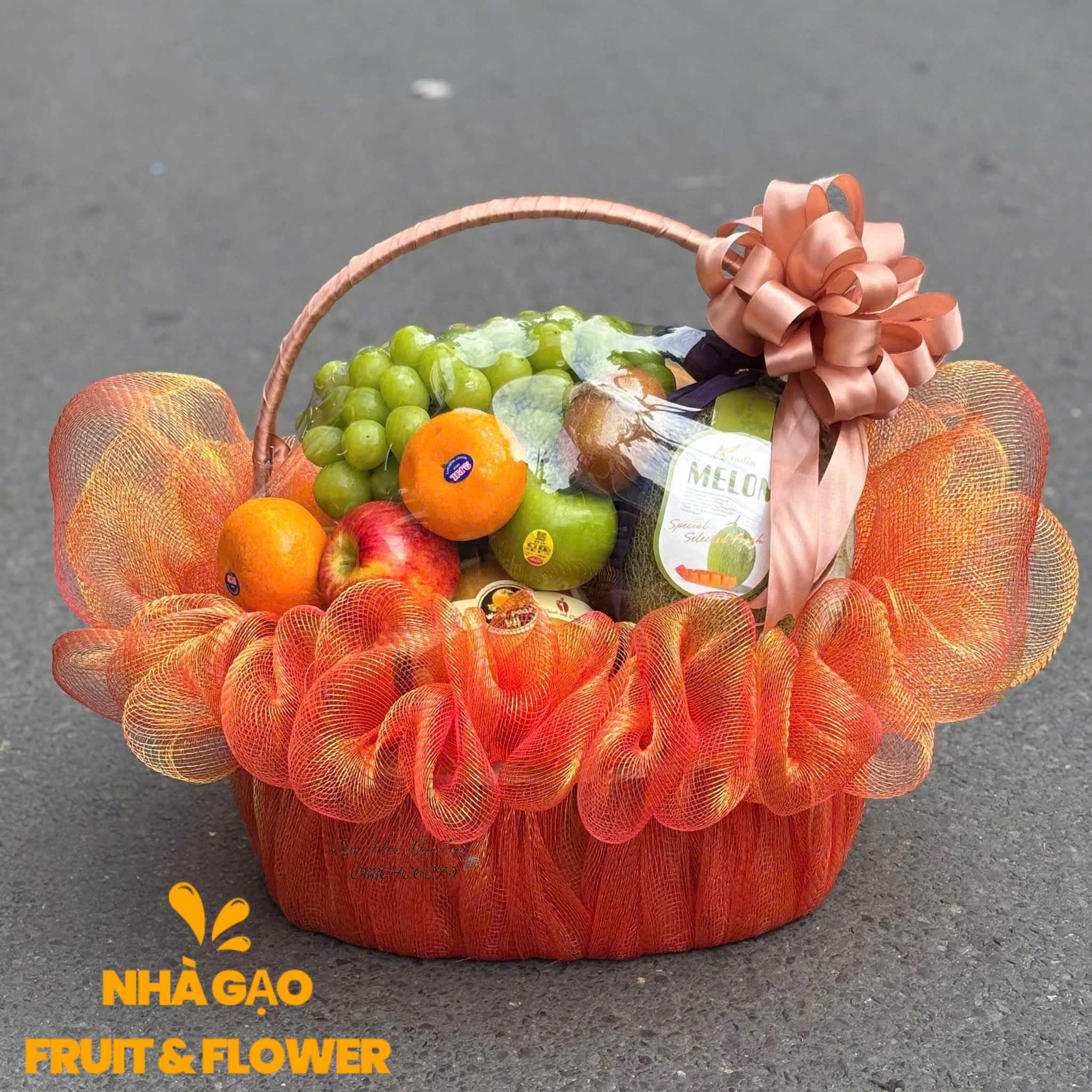 1.giỏ Trái Cây Tặng Cửa Hàng Mới Quy Nhơn