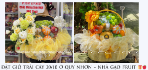ĐẶt GiỎ TrÁi CÂy 20-10 Ở Quy NhƠn – NhÀ GẠo Fruit 🎁🍎