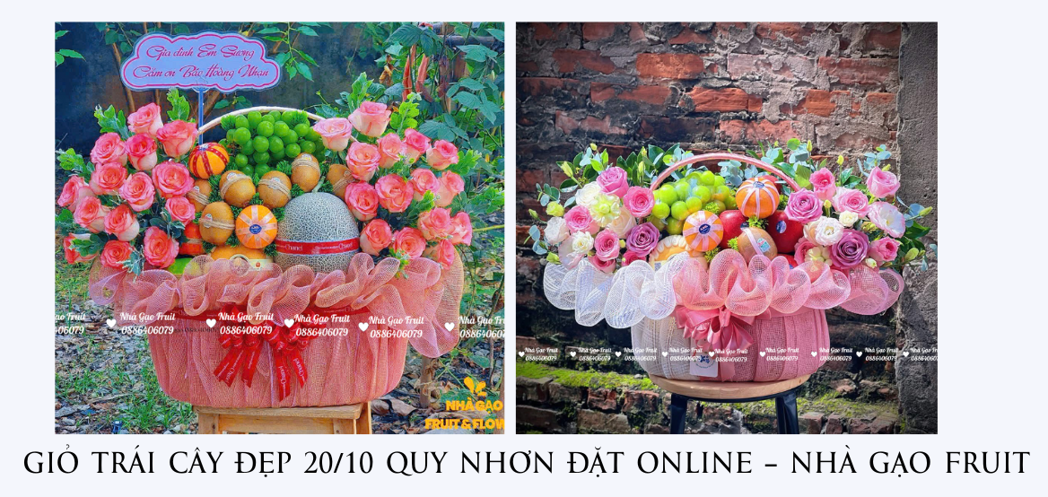 GiỎ TrÁi CÂy ĐẸp 20-10 Quy NhƠn ĐẶt Online – NhÀ GẠo Fruit