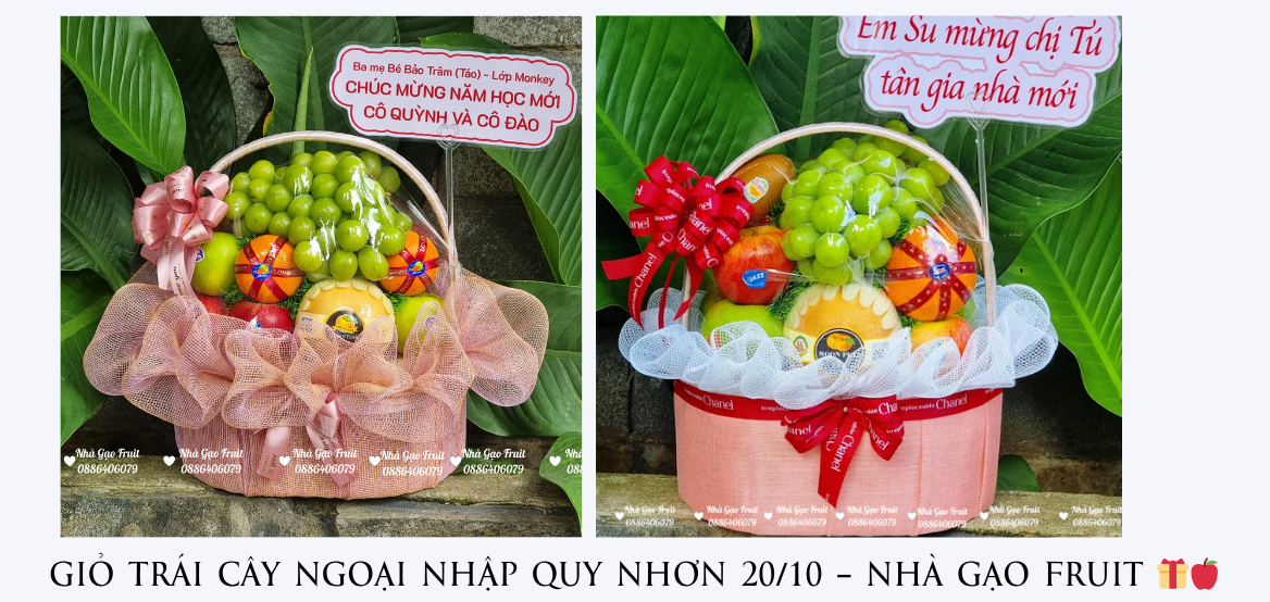 GiỎ TrÁi CÂy NgoẠi NhẬp Quy NhƠn 20-10 – NhÀ GẠo Fruit 🎁🍎