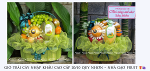GiỎ TrÁi CÂy NhẬp KhẨu Cao CẤp 20-10 Quy NhƠn – NhÀ GẠo Fruit 🎁🍇