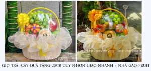 GiỎ TrÁi CÂy QuÀ TẶng 20-10 Quy NhƠn Giao Nhanh – NhÀ GẠo Fruit