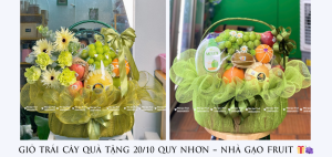 GiỎ TrÁi CÂy QuÀ TẶng 20-10 Quy NhƠn – NhÀ GẠo Fruit 🎁🍇