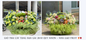 GiỎ TrÁi CÂy TẶng BẠn GÁi 20-10 Quy NhƠn – NhÀ GẠo Fruit 🎁🍓