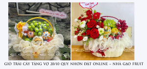 GiỎ TrÁi CÂy TẶng VỢ 20-10 Quy NhƠn ĐẶt Online – NhÀ GẠo Fruit