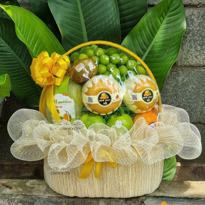 Giỏ Trái Cây Cao Cấp 20-10 Quy Nhơn – Quà Tặng Sang Trọng Từ Nhà Gạo Fruit