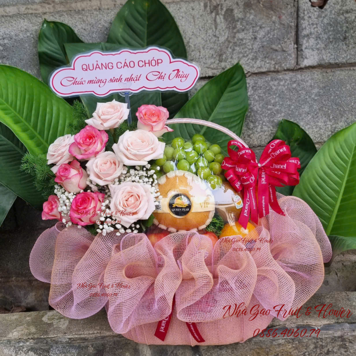 Giỏ Trái Cây đẹp 20-10 Quy Nhơn – Quà Tặng Tinh Tế Dành Cho Phái đẹp