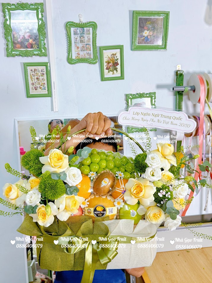 GiỎ TrÁi CÂy 20-11 ChỈ 350k Quy NhƠn – QuÀ Tri Ân Sang TrỌng TẠi NhÀ GẠo Fruit 🎁🍇