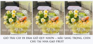 GiỎ TrÁi CÂy Đi ĐÁm GiỖ Quy NhƠn – MẪu Sang TrỌng, ChỈn Chu TẠi NhÀ GẠo Fruit