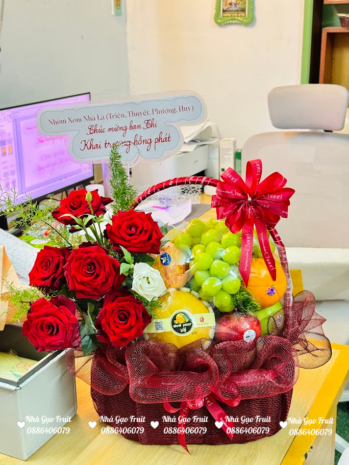 GiỎ TrÁi CÂy Khai TrƯƠng Quy NhƠn – NhÀ GẠo Fruit - Copy (3)