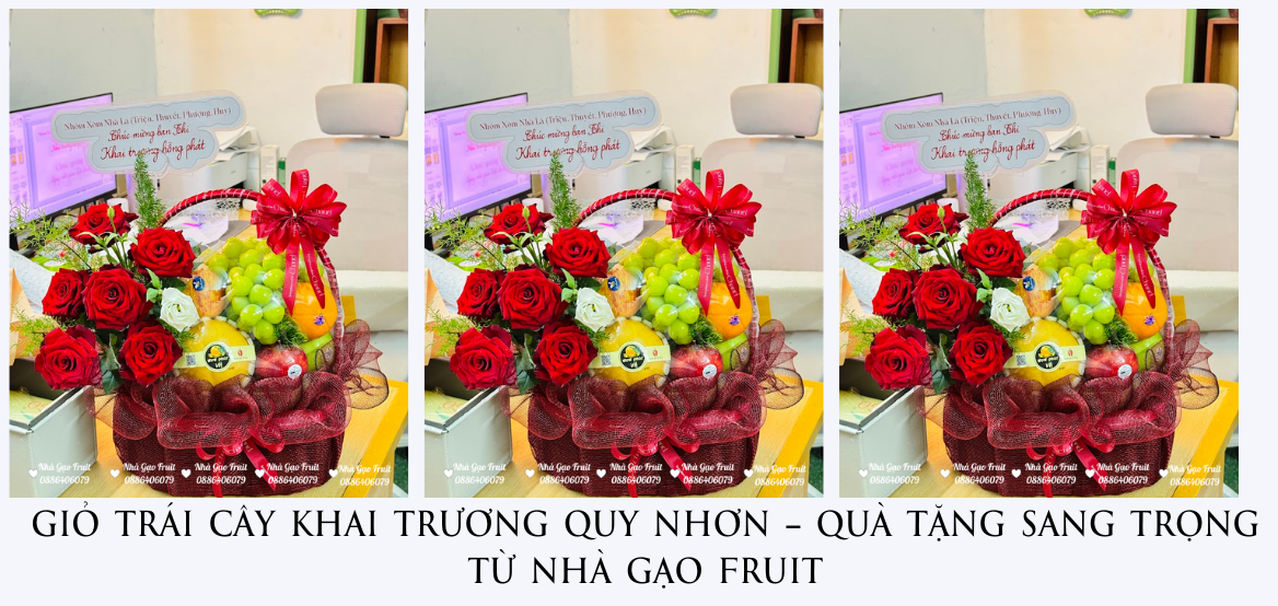 GiỎ TrÁi CÂy Khai TrƯƠng Quy NhƠn – QuÀ TẶng Sang TrỌng TỪ NhÀ GẠo Fruit