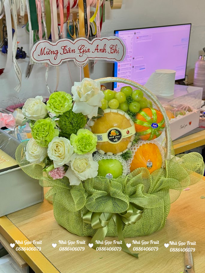 🎁 GiỎ TrÁi CÂy NhÀ GẠo Fruit – GỬi NgÀn Tri Ân NgÀy 20-11 🍎🌸