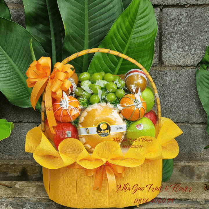 Giỏ Trái Cây Khai Trương Phát Lộc – Nhà Gạo Fruit Quy Nhơn