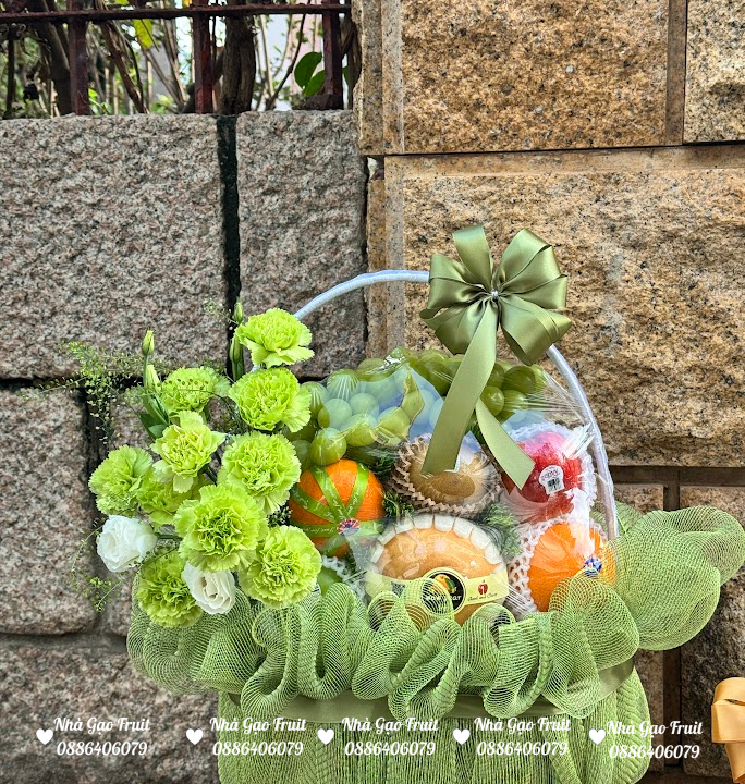 Giỏ Trái Cây Tri Ân Khách Hàng Quy Nhơn – Quà Tặng Tinh Tế Gắn Kết Bền Lâu Nhà Gạo Fruit