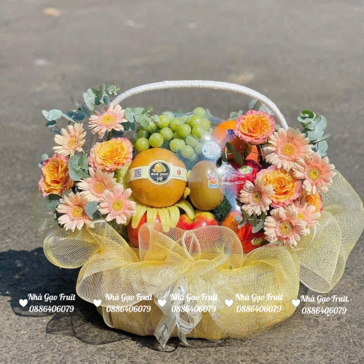 Giỏ Trái Cây Tri Ân Sang Trọng Quy Nhơn – Nhà Gạo Fruit