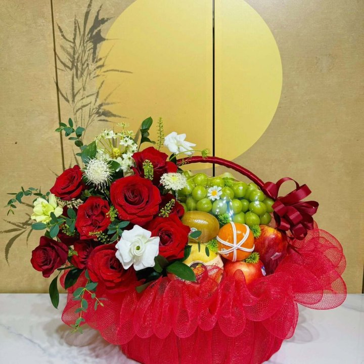 Giỏ Trái Cây Dâng Tổ Sân Khấu Quy Nhơn đẹp ý Nghĩa