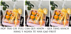 Hộp Trái Cây Full Cam Quy Nhơn – Quà Tặng Khách Hàng Ý Nghĩa Từ Nhà Gạo Fruit