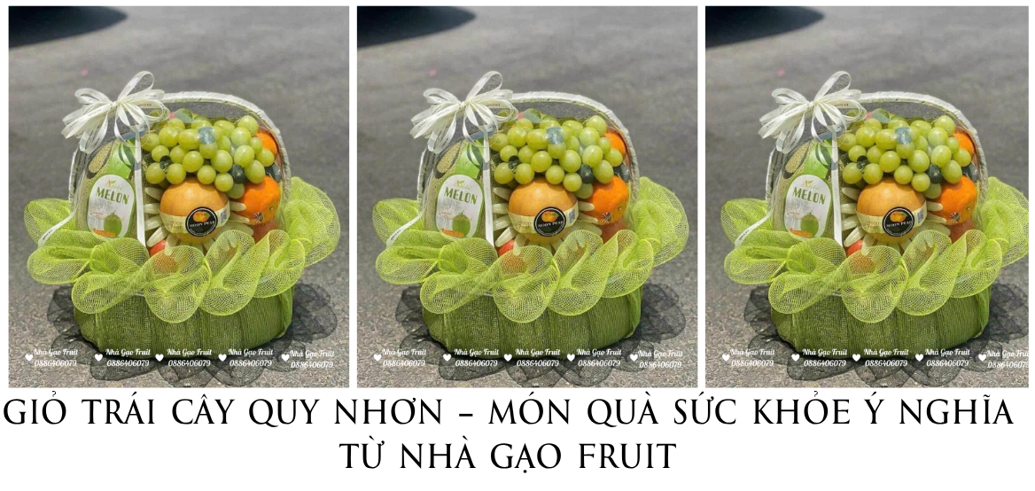 Giỏ Trái Cây Quy Nhơn – Món Quà Sức Khỏe Ý Nghĩa Từ Gạo Fruit