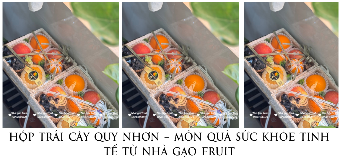 Hộp Trái Cây Quy Nhơn – Món Quà Sức Khỏe Tinh Tế Từ Nhà Gạo Fruit