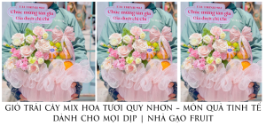 GiỎ TrÁi CÂy Mix Hoa TƯƠi Quy NhƠn – MÓn QuÀ Tinh TẾ DÀnh Cho MỌi DỊp NhÀ GẠo Fruit