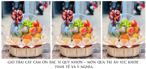 GiỎ TrÁi CÂy CẢm Ơn BÁc SĨ Quy NhƠn – MÓn QuÀ Tri Ân SỨc KhỎe Tinh TẾ VÀ Ý NghĨa