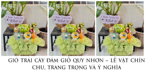 GiỎ TrÁi CÂy ĐÁm GiỖ Quy NhƠn – LỄ VẬt ChỈn Chu, Trang TrỌng VÀ Ý NghĨa