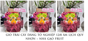 GiỎ TrÁi CÂy DÂng TỔ NghiỆp 12.8 Âm LỊch Quy NhƠn – NhÀ GẠo Fruit
