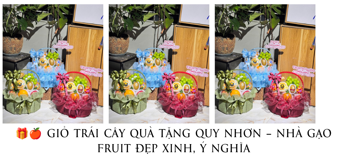🎁🍎 GiỎ TrÁi CÂy QuÀ TẶng Quy NhƠn – NhÀ GẠo Fruit ĐẸp Xinh, Ý NghĨa